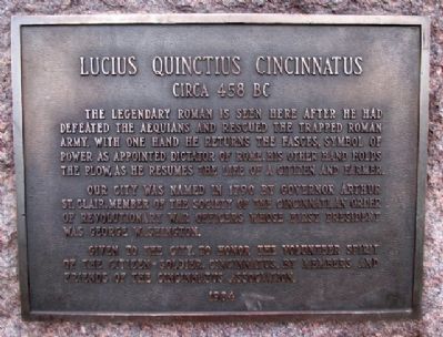 Lucius Quinctius Cincinnatus Marker image. Click for full size.