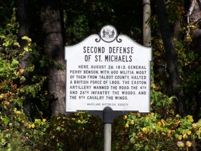 Second Defense of St. Michaels Marker image. Click for full size.