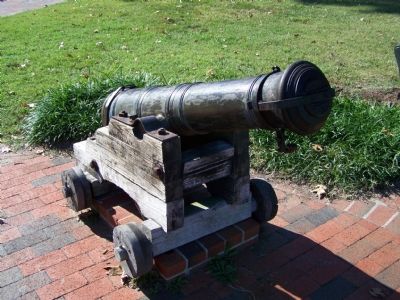 Historic Cannon used in defense of St. Michaels. image. Click for full size.