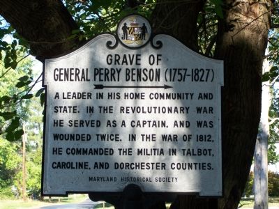 Grave of General Perry Benson (1757-1827) Marker image. Click for full size.