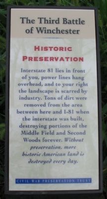 Historic Preservation Trail Sign image. Click for full size.