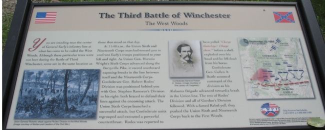 The Third Battle of Winchester Marker image. Click for more information.