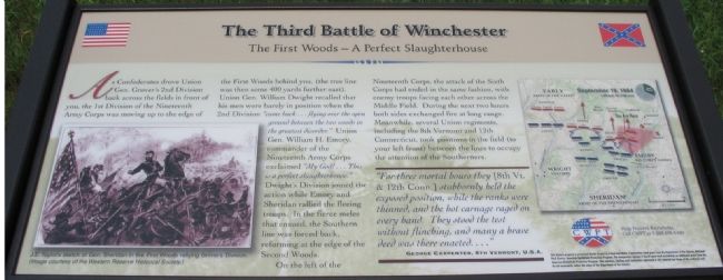 The Third Battle of Winchester Marker. Click for full size. The Third Battle of Winchester Marker image. Click for full size.