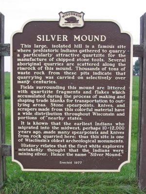 Silver Mound Marker image. Click for full size.