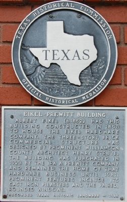 Eikel-Prewitt Building Marker. Click for full size. Eikel-Prewitt Building Marker image. Click for full size.