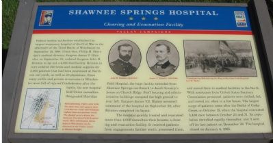 Shawnee Springs Hospital Marker. Click for full size. Shawnee Springs Hospital Marker image. Click for full size.