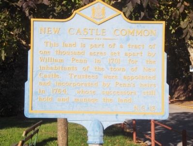 New Castle Common Marker. Click for full size. New Castle Common Marker image. Click for full size.