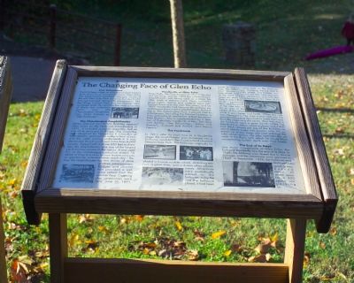 The Changing Face of Glen Echo Marker image. Click for full size.
