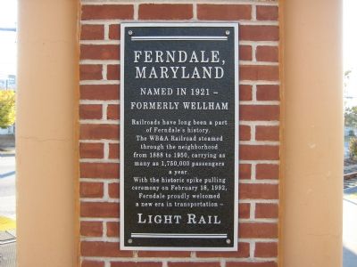 Ferndale, Maryland Marker image. Click for full size.