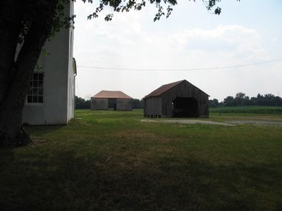 Corn Crib and Stone Barn image. Click for full size.