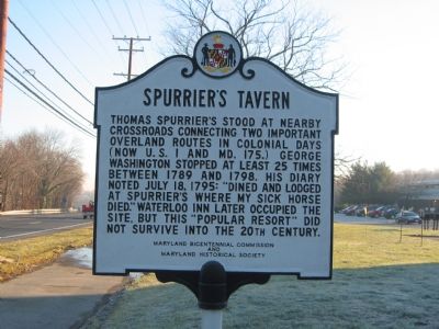 Spurrier's Tavern Marker image. Click for full size.