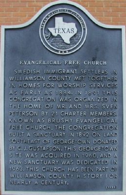 Evangelical Free Church Marker. Click for full size. Evangelical Free Church Marker image. Click for full size.