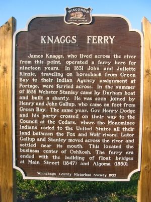Knaggs Ferry Marker image. Click for full size.