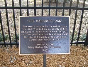 The Baranoff Oak Marker image. Click for full size.