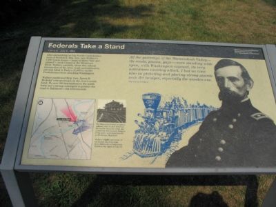 Federals Take a Stand Marker image. Click for full size.