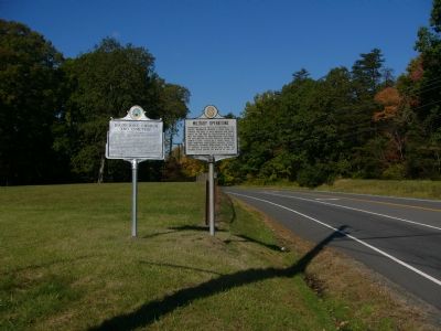 "Bacon Race Church and Cemetery" and "Military Operations" Markers image. Click for full size.