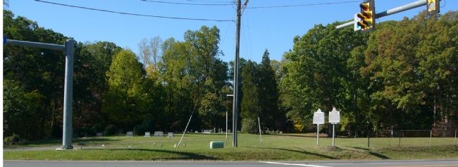 "Bacon Race Church and Cemetery" and "Military Operations" Markers image. Click for full size.