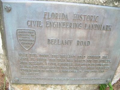 Bellamy Road Marker image. Click for full size.