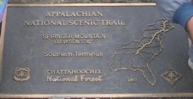 Springer Mountain Marker. Click for full size. Springer Mountain Marker image. Click for full size.