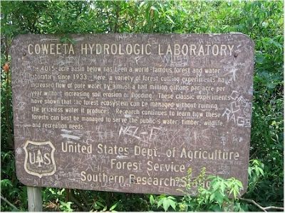 Coweeta Hydrologic Laboratory Marker image. Click for full size.