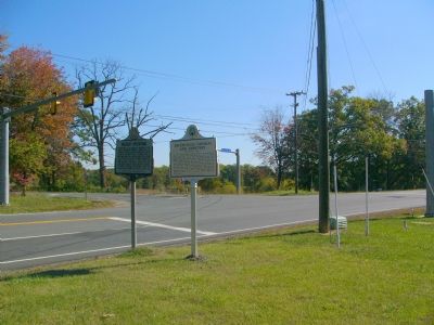 "Military Operations" and "Bacon Race Church and Cemetery" Markers. Click for full size. "Military Operations" and "Bacon Race Church and Cemetery" Markers image. Click for full size.