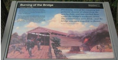 Burning of the Bridge Marker image. Click for full size.