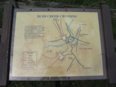 Bush Creek Crossing Marker image. Click for full size.