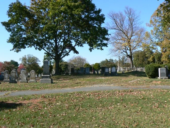 Charles Fenton Mercer gravestone and surroundings. image. Click for full size.