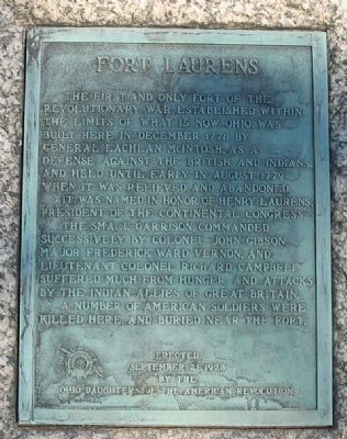 Fort Laurens Marker image. Click for full size.