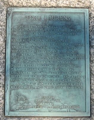Fort Laurens Marker image. Click for full size.