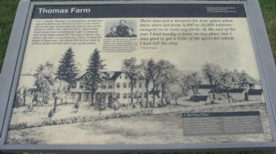 Thomas Farm Marker image. Click for full size.