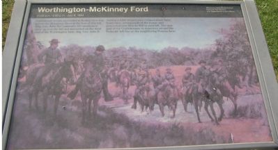 Worthington-McKinney Ford Marker image. Click for full size.