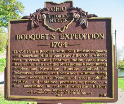Bouquet's Expedition 1764 Marker image. Click for full size.