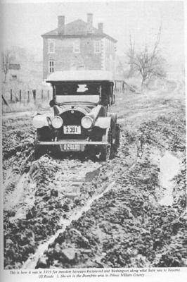 Route 1 in 1919, with Williams Ordinary in the Background. image. Click for full size.