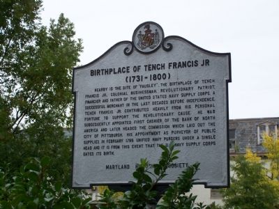 Birthplace of Tench Francis, Jr. Marker image. Click for full size.