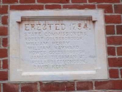 Wall Marker on Courthouse. Click for full size. Wall Marker on Courthouse image. Click for full size.