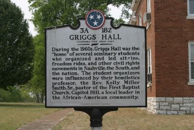 Griggs Hall Marker. Click for full size. Griggs Hall Marker image. Click for full size.