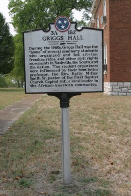 Griggs Hall Marker. Click for full size. Griggs Hall Marker image. Click for full size.