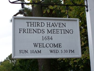 Meeting House Sign image. Click for full size.