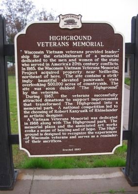Highground Veterans Memorial Marker image. Click for full size.