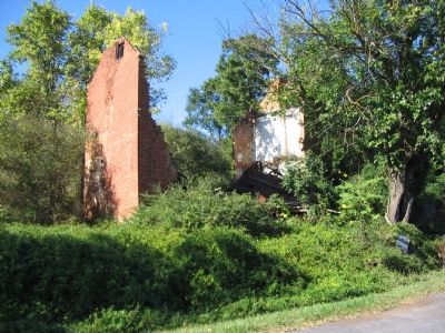 Ruins of the Mill Itself Stand beside the Road image. Click for full size.