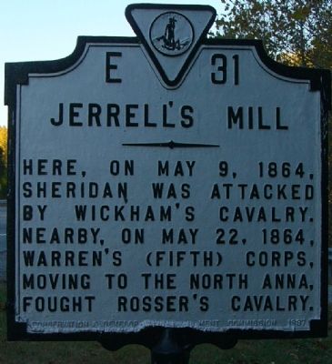 Jerrell's Mill Marker. Click for full size. Jerrell's Mill Marker image. Click for full size.