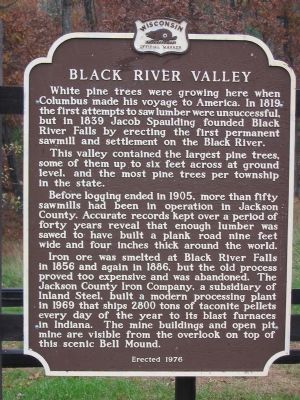 Black River Valley Marker. Click for full size. Black River Valley Marker image. Click for full size.