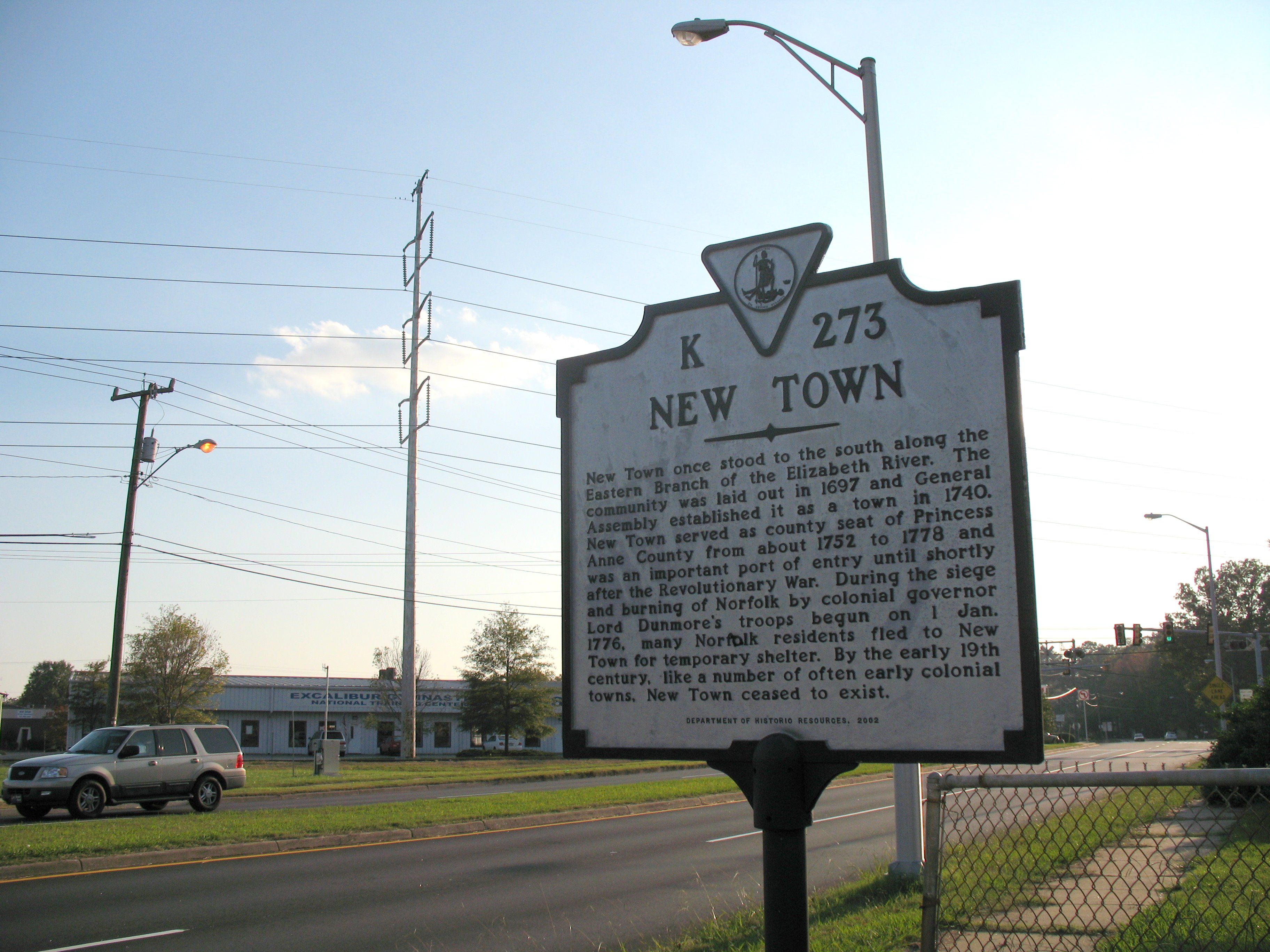 New Town Marker