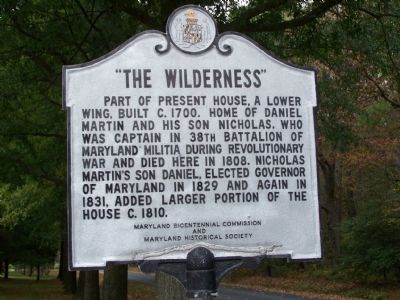 "The Wilderness" Marker image. Click for full size.