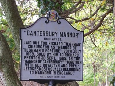 "Canterbury Manor" 1000 Acres Marker image. Click for full size.