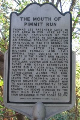 The Mouth of Pimmit Run Marker image. Click for full size.