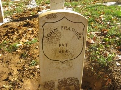 John Frashier Grave Marker image. Click for full size.