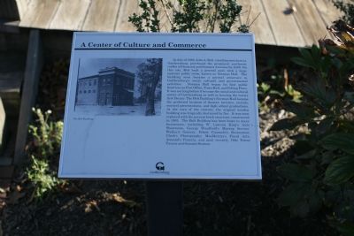 A Center of Culture and Commerce marker image. Click for full size.