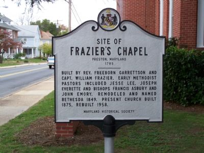 Site of Frazier's Chapel Marker image. Click for full size.